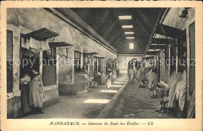 Marrakech Marrakesch Interieur Souk Etoffes