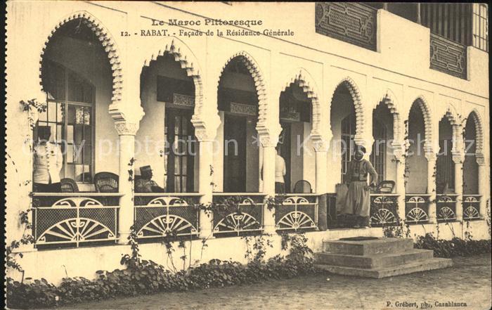Rabat Marokko Facade de la Redisidence Generale