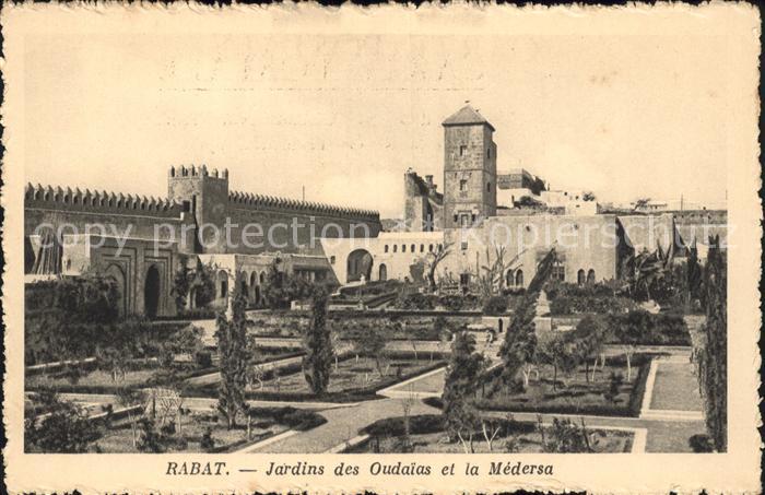 Rabat Marokko Jardins Oudaias Medersa
