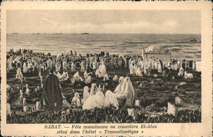 Rabat Marokko Fete musulmane au cimetiere El Alou Transatlantique