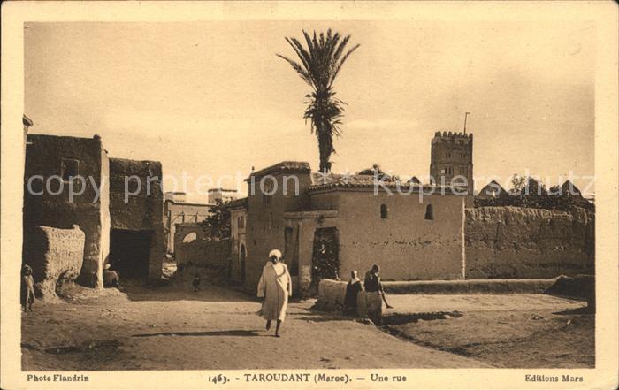 Marokko Maroc Taroudant Une rue