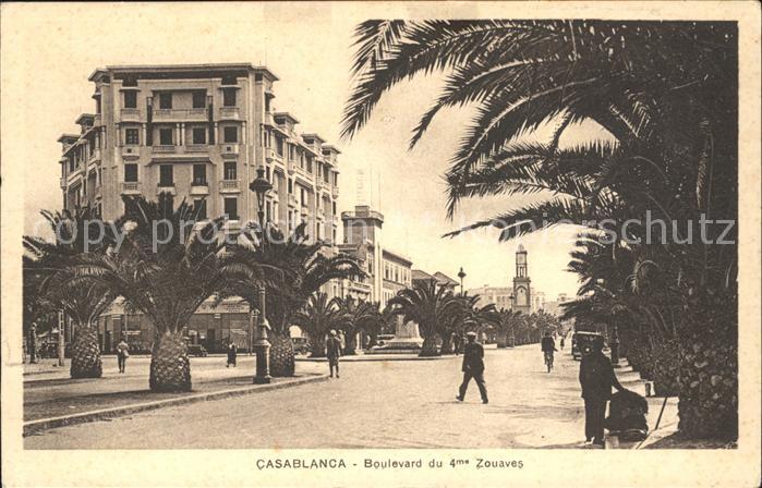 Casablanca Boulevard 4me Zouves