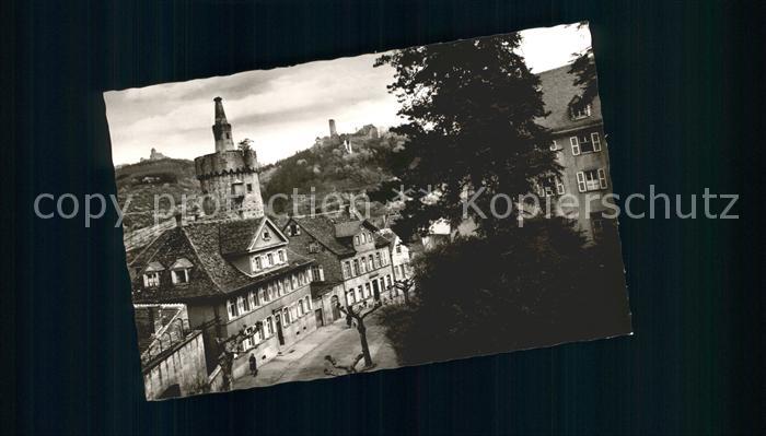 Weinheim Bergstrasse mit WSC Wachenburg und Burgruine Windeck