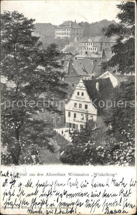 Meissen Elbe Sachsen Altmeissner Weinstuben Winkelkrug