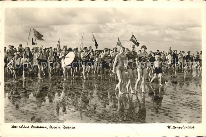 Cuxhaven Nordseebad Doese und Duhnen Wattenpolonaise