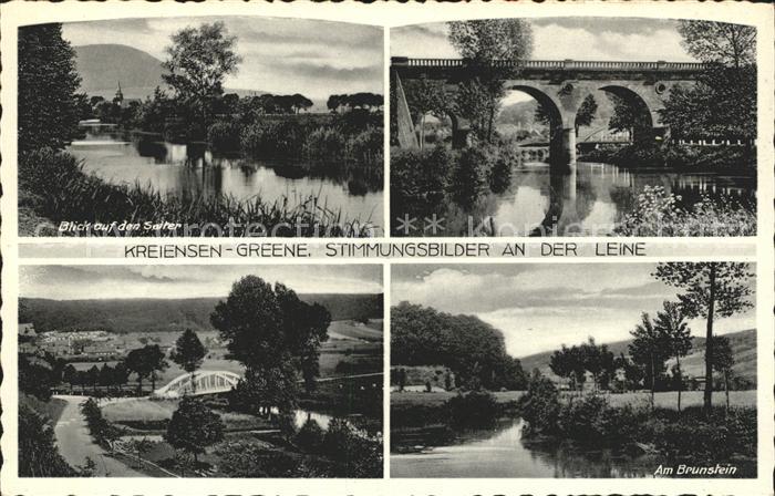 Greene Kreiensen Selter Leine Bruecke Am Brunstein