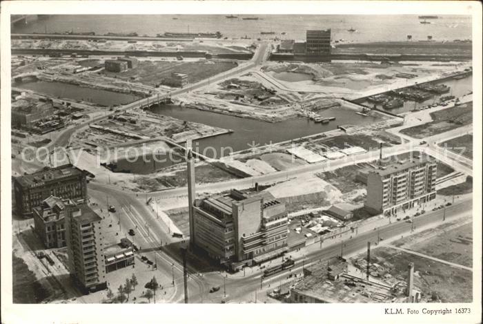 Rotterdam 1946 Bijenkorf met omgeving