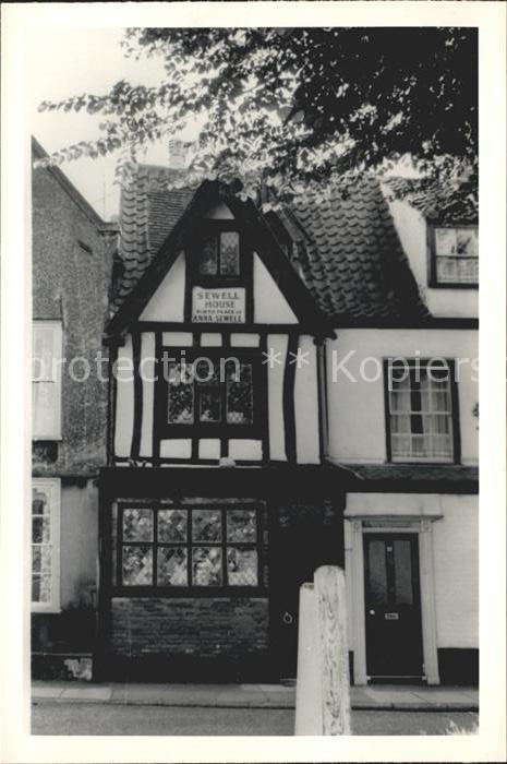 Great Yarmouth Sewell House Geburtshaus Anna Sewell