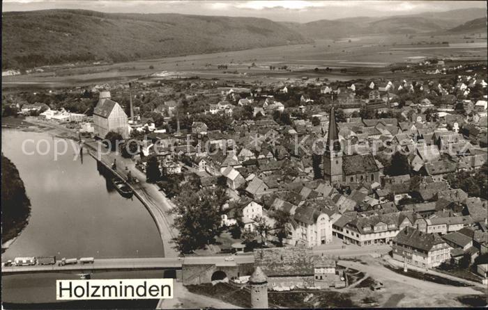 Holzminden Weser Fliegeraufnahme