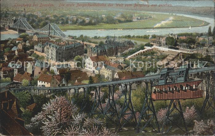 Loschwitz Erste Bergschwebebahn der Welt