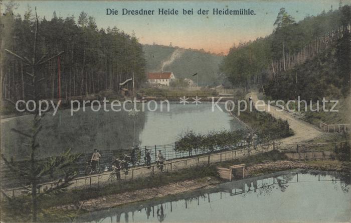 DRESDEN Elbe Dresdner Heide bei der Heidemuehle