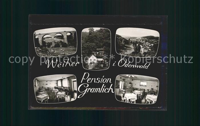 Weiher Moerlenbach Viadukt Ortsblick Gasthaus Pension Zur Dorfschaenke