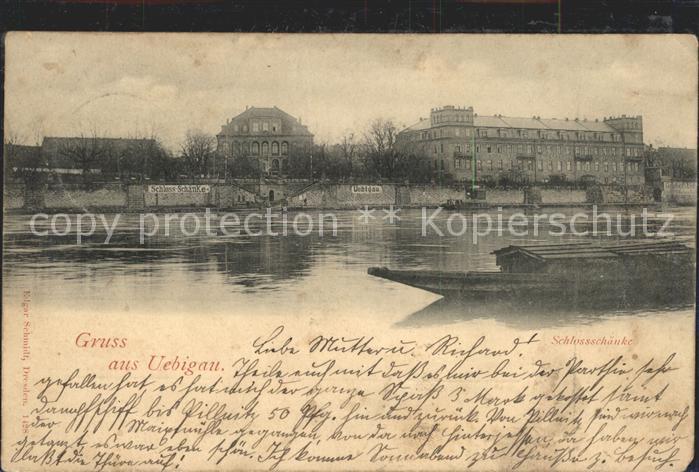 Uebigau Dresden Schlossschaenke Frachter