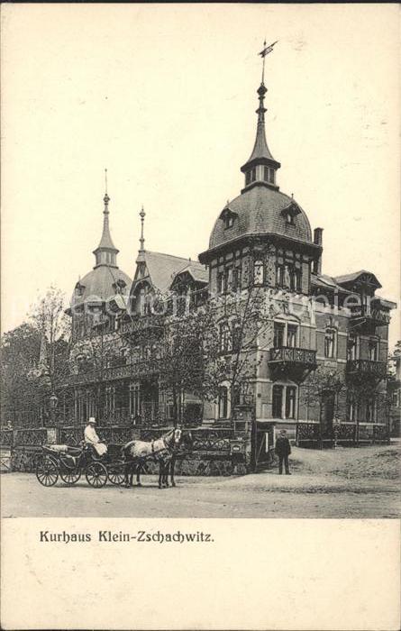 Zschachwitz Kurhaus Klein Zschachwitz Pferdekutsche
