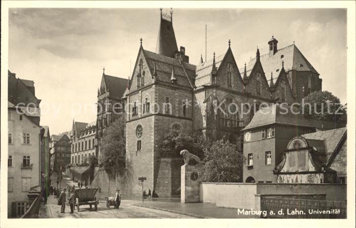 Marburg Lahn Strassenpartie Kirche
