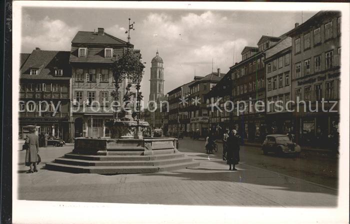 Goettingen Niedersachsen Markt Brunnen Kirche