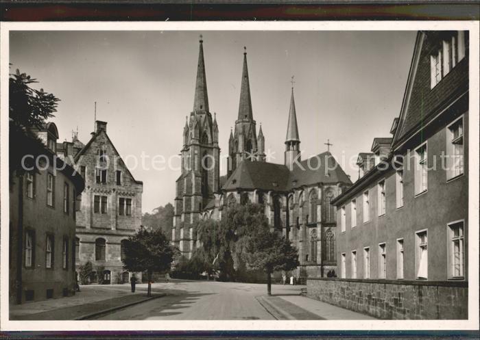 Marburg Lahn Elisabethkirche mit Ohren und Kinderklinik