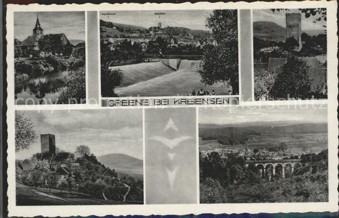 Greene Kreiensen Kirche Wasserfall Burg Viadukt