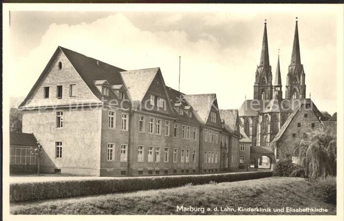 Marburg Lahn Kinderklinik mit Elisabethkirche