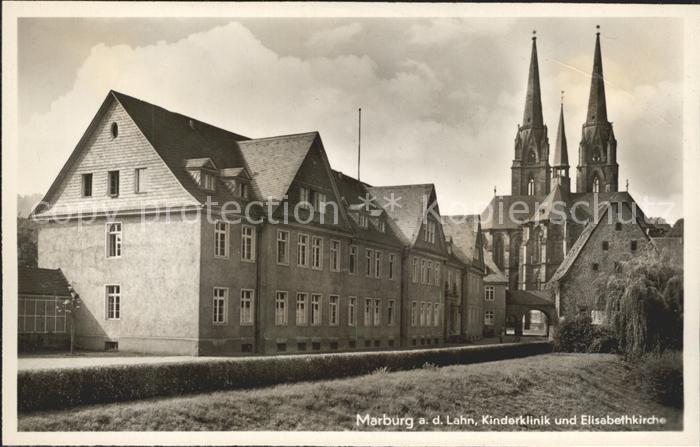 Marburg Lahn Kinderklinik mit Elisabethkirche