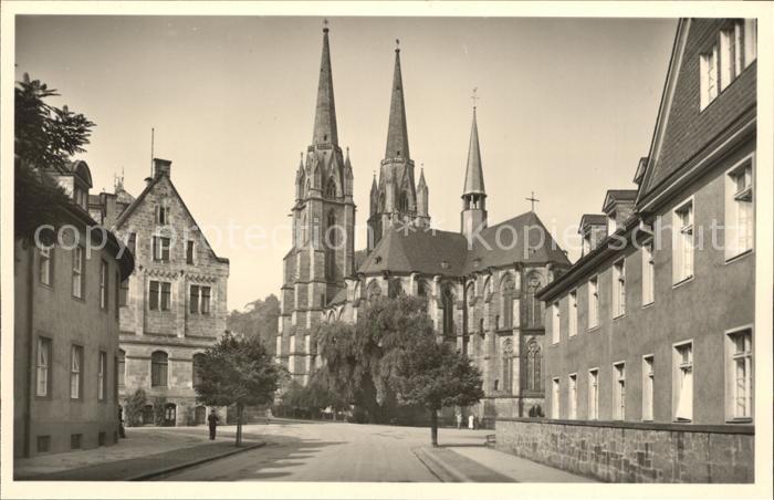 Marburg Lahn Ohren und Kinderklinik mit Elisabethkirche