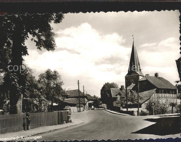 Kueblingen Schoeppenstedt Strassenpartie Kirche