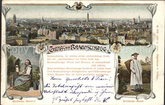 BRAUNSCHWEIG  CITY Totalansicht Tracht Winzer