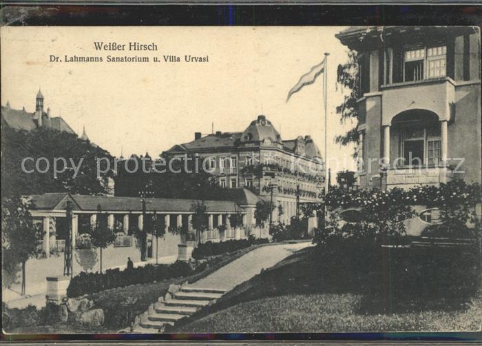 Weisser Hirsch Dr Lahmanns Sanatorium und Villa Urvasi