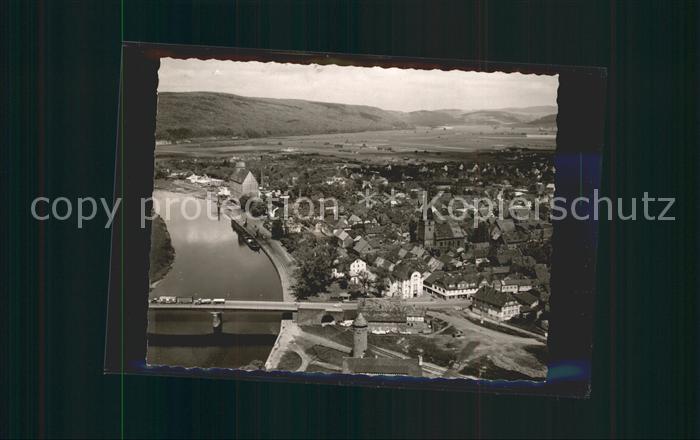 Holzminden Weser Fliegeraufnahme