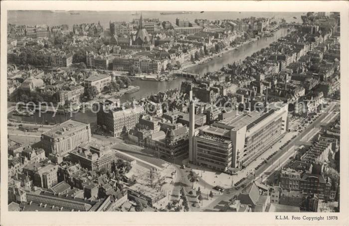Rotterdam voor 1940 Bijenkorf met omgeving
