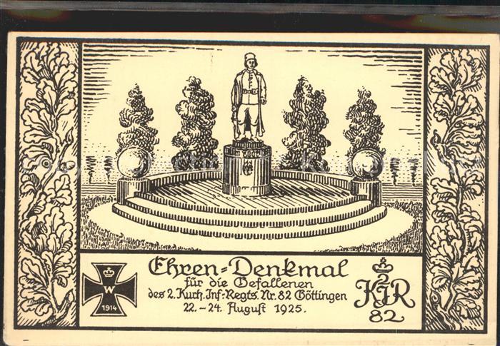 Goettingen Niedersachsen Ehrendenkmal des Inf Regts Nr 82 Goettingen 1925