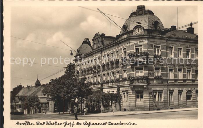 DRESDEN Elbe Bad Weisser Hirsch Dr Lohmanns Sanatorium