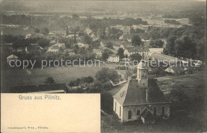 Pillnitz Ortsansicht Kirche