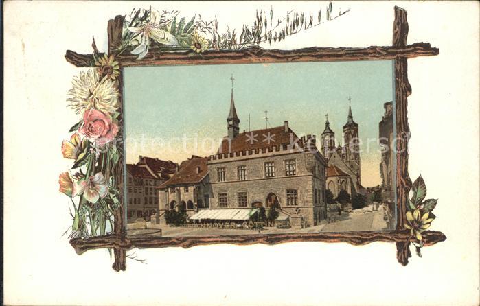 Goettingen Niedersachsen Rathaus Kirche