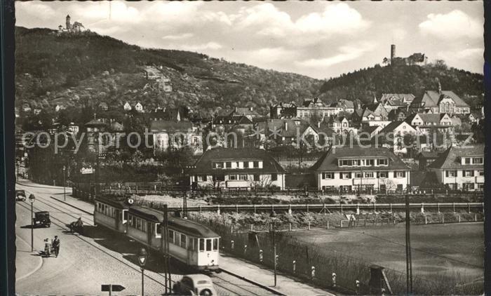 Weinheim Bergstrasse Ortsansicht Wachenburg Ruine Windeck