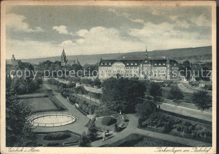 Einbeck Niedersachsen Parkanlagen am Bahnhof