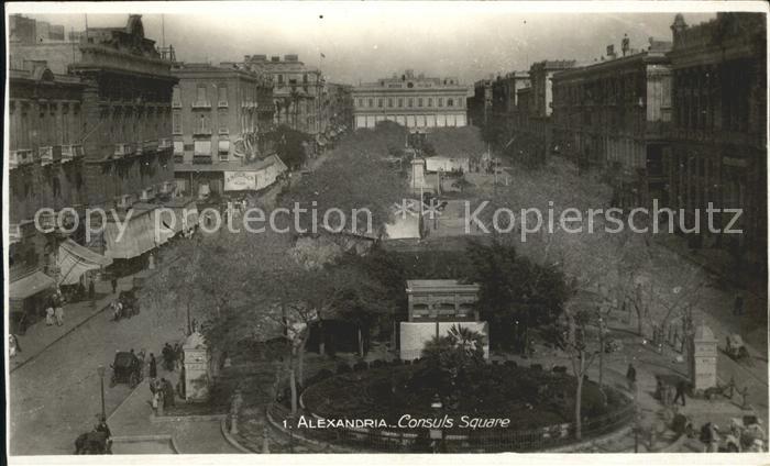 Alexandria Alexandrie Aegypten Consuls Square