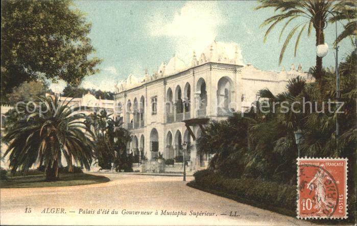 Alger Algerien Palais d ete du Gouverneur a Mustapha Superieur