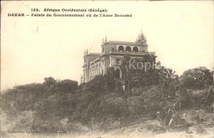 Dakar Palais du Gouvernement vu de l'Anse Bernard