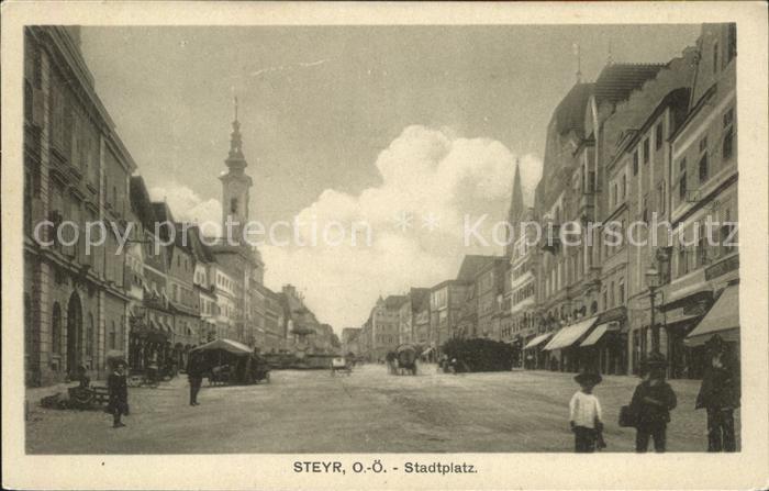 Steyr Enns Oberoesterreich Stadtplatz