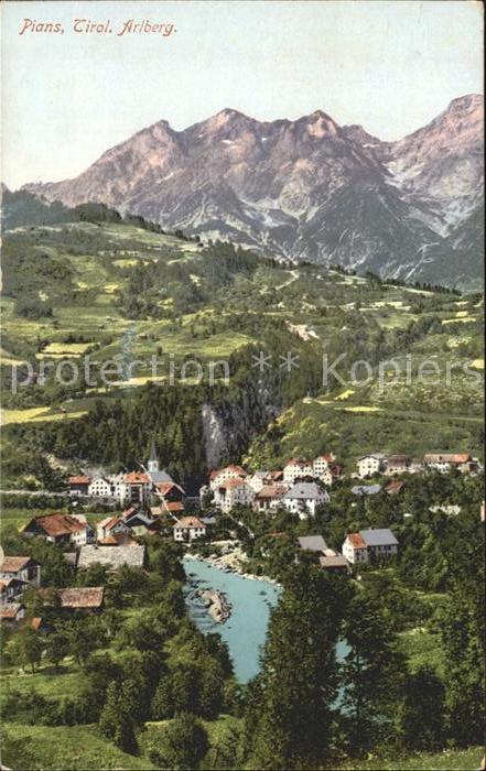 Pians Oesterreich Ortsansicht mit Arlberg