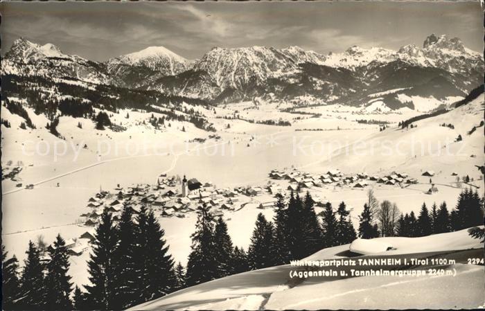 Tannheim Tirol mit Aggenstein und Tannheimergruppe