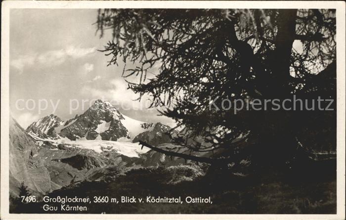 Grossglockner Blick vom Ködnitztal