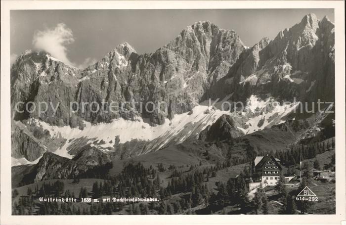 Austriahuette mit Dachsteinsuedwaenden