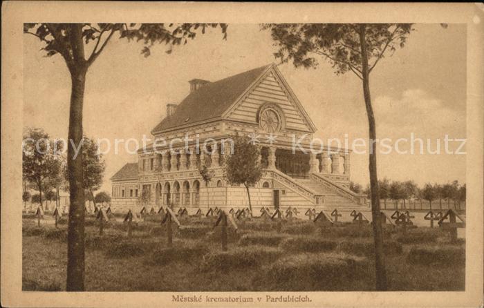 Pardubice Pardubitz Mestske krematorium v Pardubicich
