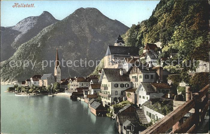 Hallstatt Austria am Hallstaetter See Ortsansicht