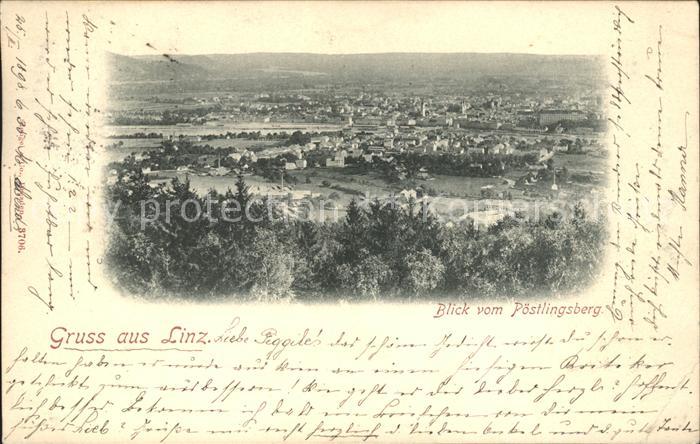 Linz Donau Blick vom Poestlingberg
