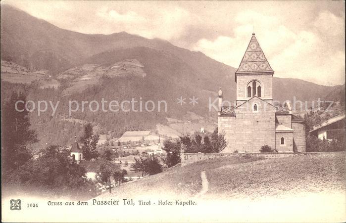 Merano Meran Passeiertal Hofer Kapelle