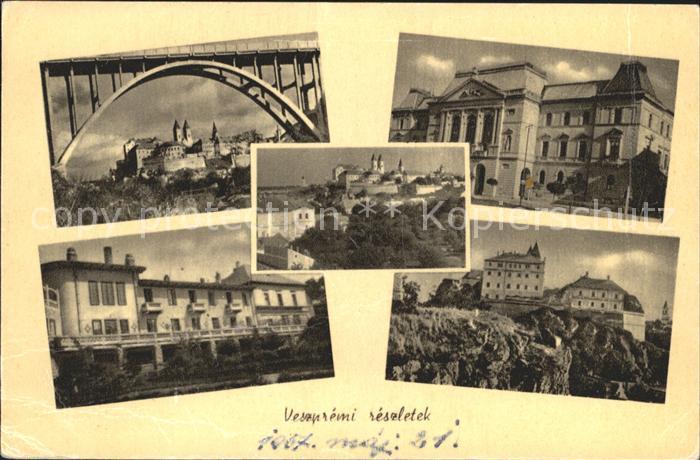 Veszprem Bruecke Schloesser Teilansichten
