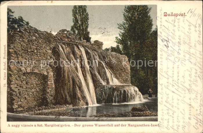 Budapest Grosser Wasserfall auf der Margarethen